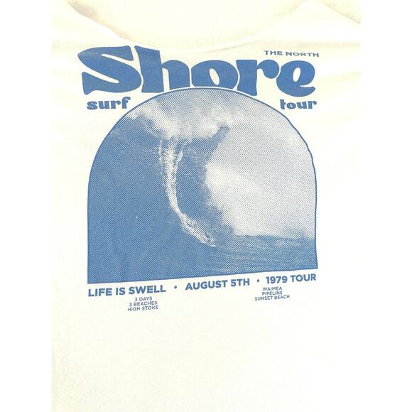 North Shore Surf Tour 1979 Graphic Tee White XL - Picture 7 of 7
